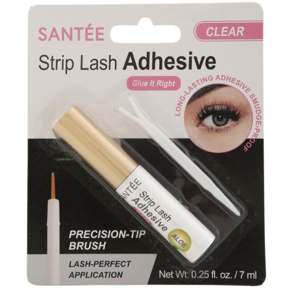 SANTEE STRIP LASH ADHESIVE PRECISION TIP BRUSH GLUE (12 UNITS)