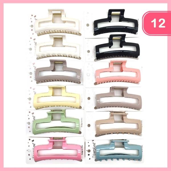 HAIR CLAW CLIP (12 UNITS)