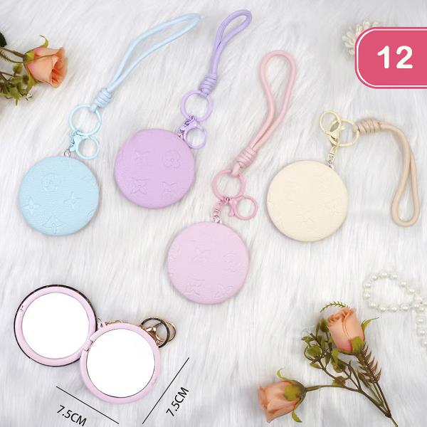 2IN1 APLANE MIRROR AND MAGNIFYING ROUND COLOR (12 UNITS)