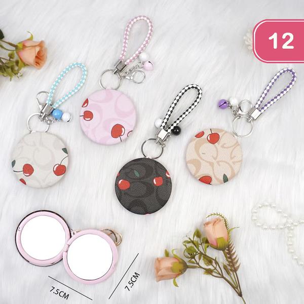 2IN1 APLANE MIRROR AND MAGNIFYING ROUND CHERRY (12 UNITS)