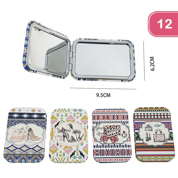 2IN1 APLANE MIRROR AND MAGNIFYING DECORATIVE FASHION (12 UNITS)