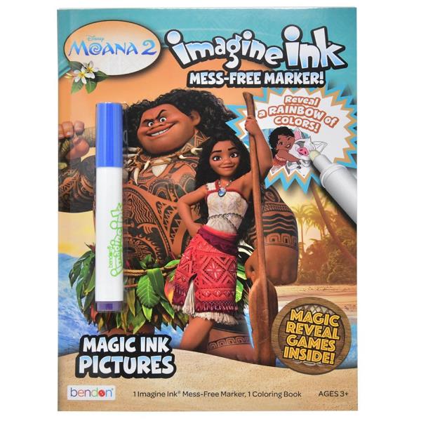 MOANA IMAGINE INK COLORING BOOK