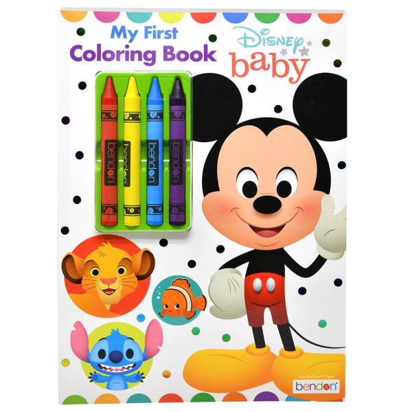 DISNEY BABY MY FIRST COLORING BOOK & CRYON`S