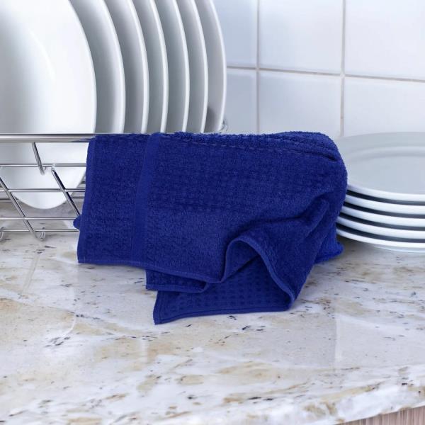DII KITCHEN TOWEL SET, 5 PIECES, DEEP BLUE