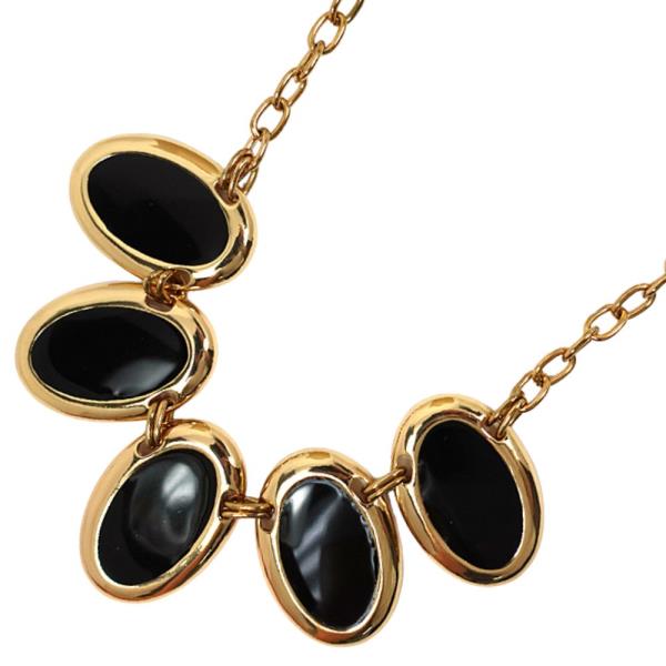 METAL W EPOXY NECKLACE EARRING SET