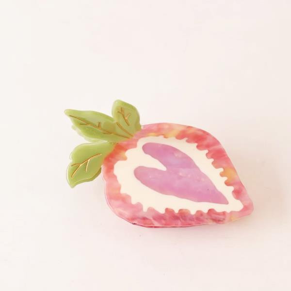 FRUIT STRAWBERRY HAIR CLAW CLIP
