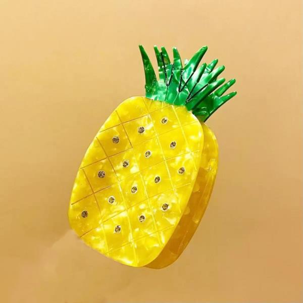 FRUIT PINEAPPLE HAIR CLAW CLIP