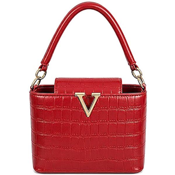 CROC TEXTURED DESIGN TOTE BAG