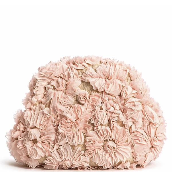 FLORAL TEXTURED CLUTCH BAG