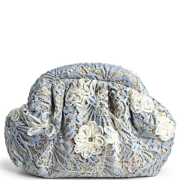 FLORAL TEXTURED CLUTCH BAG