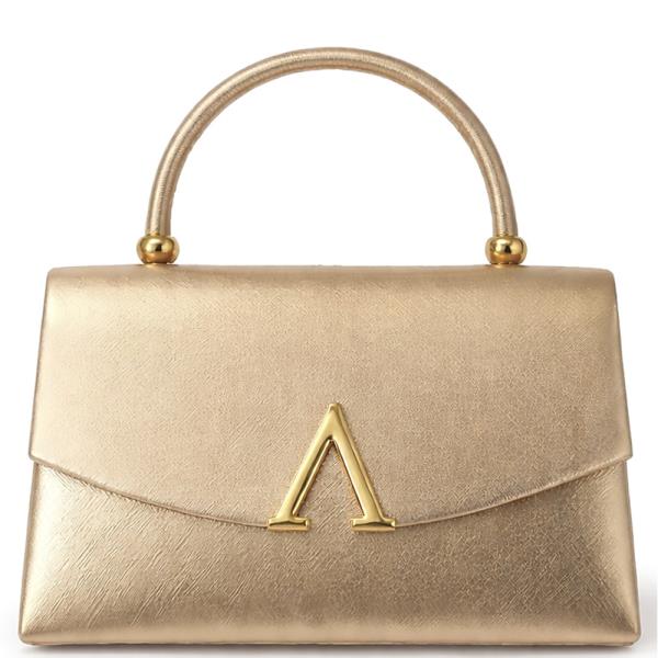 TEXTURED DESIGN HANDLE EVENING BAG
