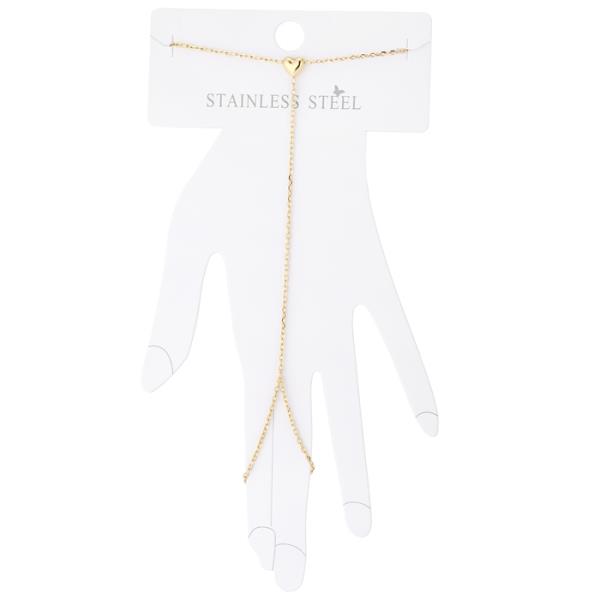 STAINLESS STEEL HEART HANDCHAIN