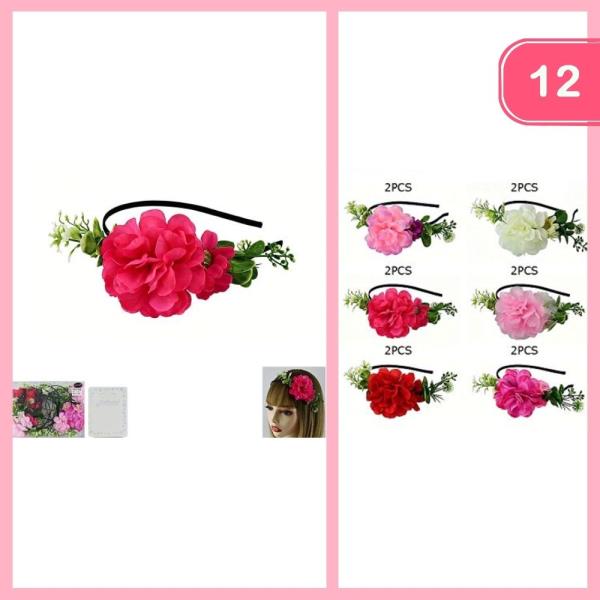 FLOWER HEADBAND (12 UNITS)