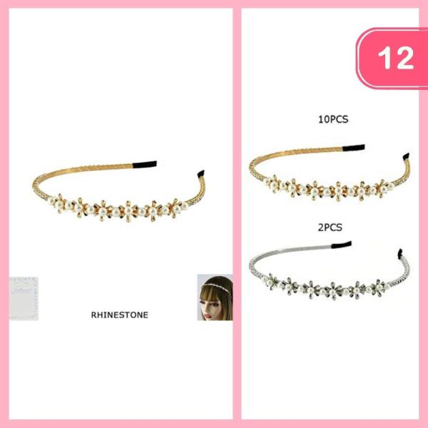 METAL PEARL HEADBAND (12 UNITS)