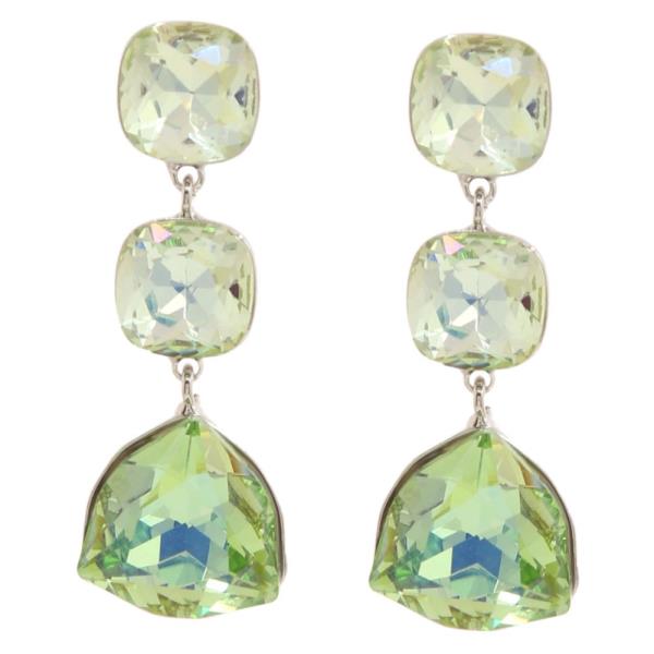 SODAJO GOLD DIPPED  CRYSTAL STONE DROP EARRING