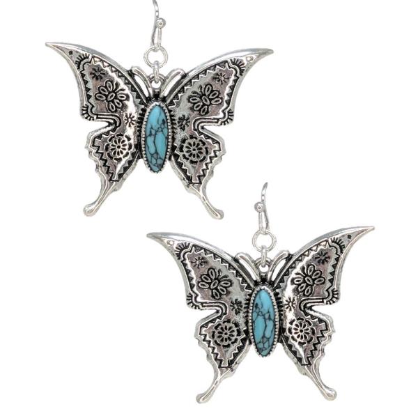 WESTERN BUTTERFLY DANGLE EARRING