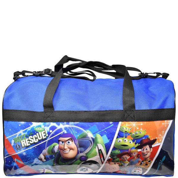 Wholesale Toy Story 600D Polyester Duffle Bag with printed PVC Side Panels
