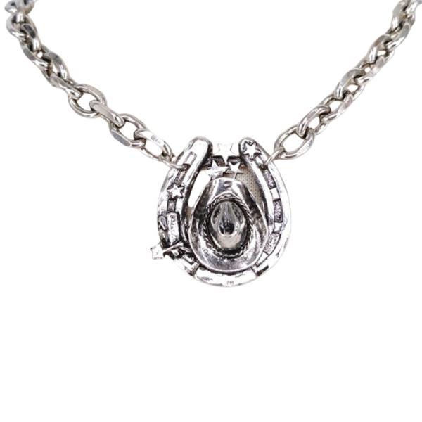 HORSESHOE PENDANT CHAIN NECKLACE
