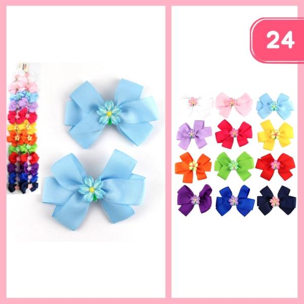 RIBBON HAIR BOW (12 UNITS)