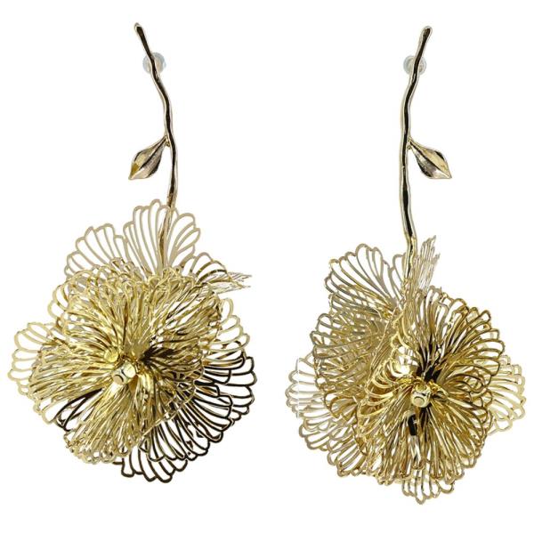FLOWER FILIGREE DANGLE EARRING