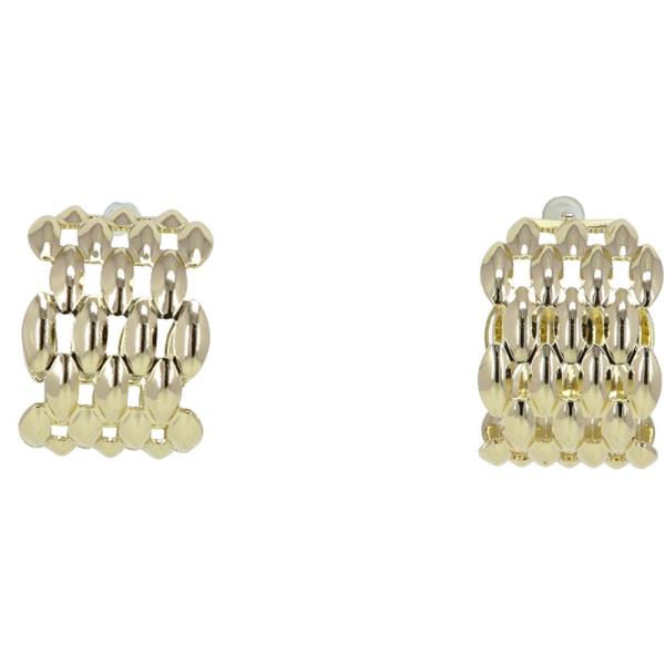 METAL MULTI HOOP HUGGIE EARRING