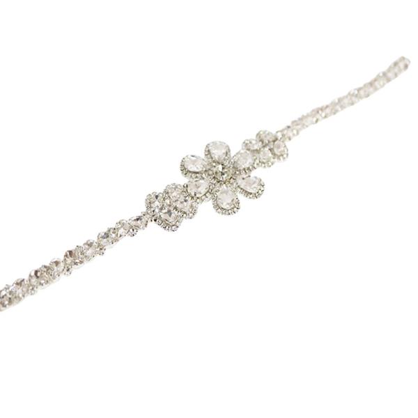 RHINESTONE FLOWER BELT