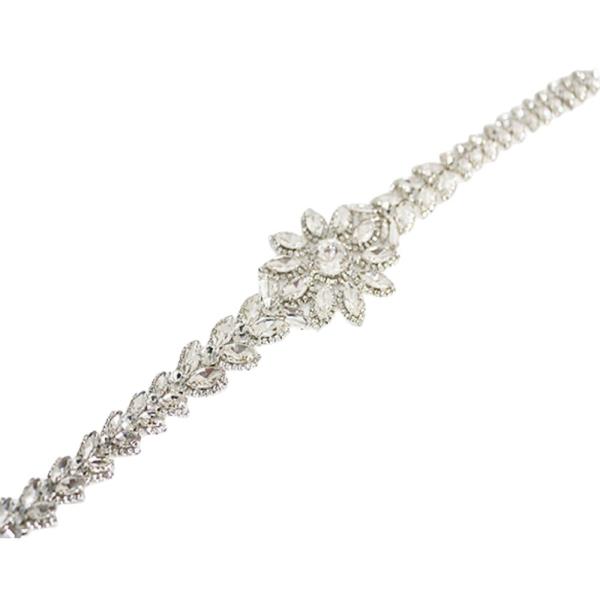 RHINESTONE FLOWER BELT