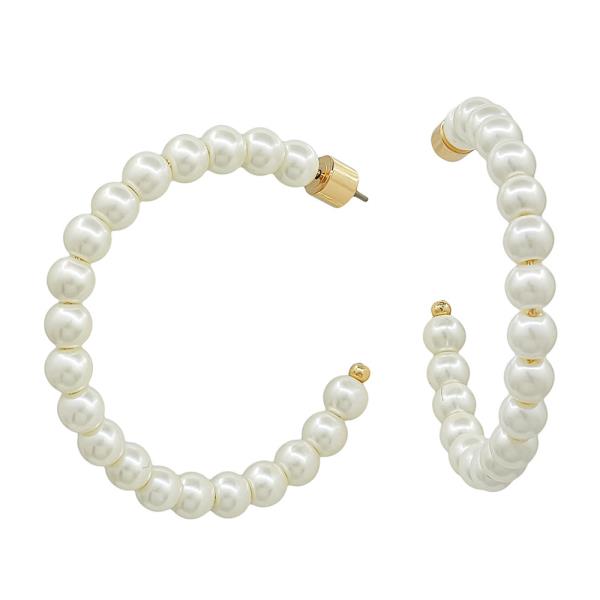 PEARL ROUNDED HOOP