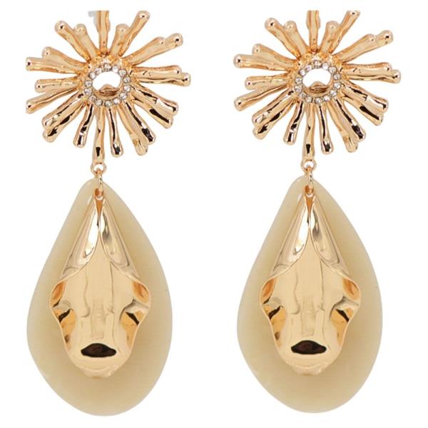 FLOWER W/ FORMICA EARRING