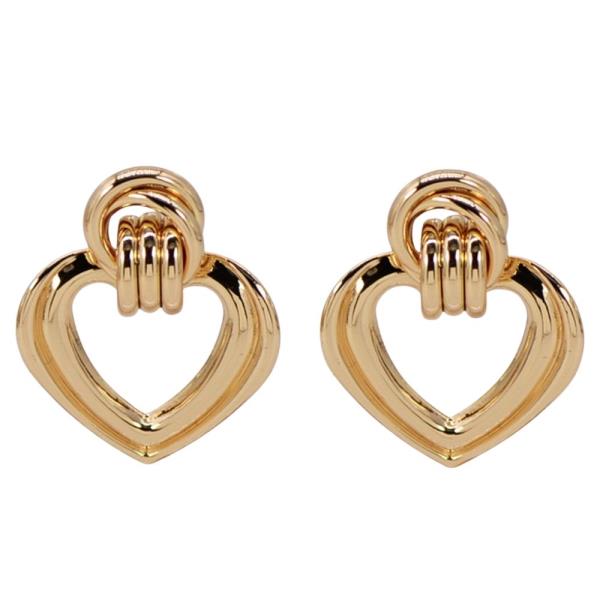 HEART POST EARRING