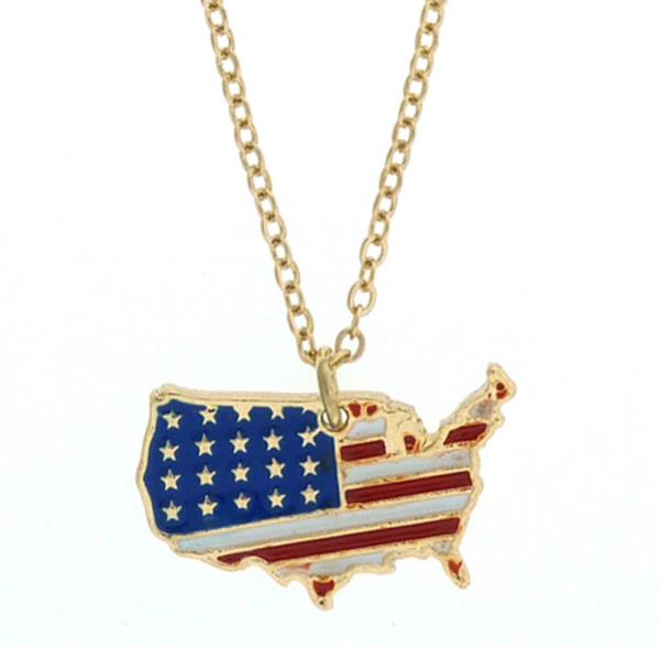 USA PENDANT NECKLACE