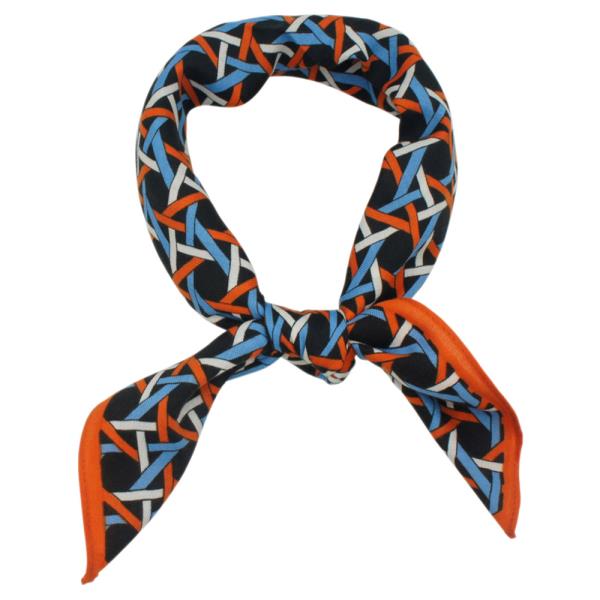 BASKET WEAVE PATTERN PRINT SCARF