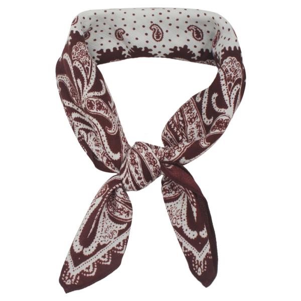 MATTE WOVEN PAISLEY PRINT SCARF