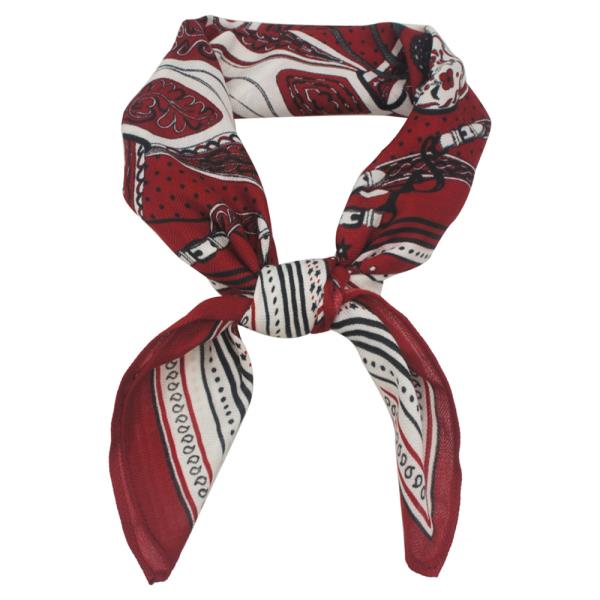 RETRO PATTERN PAISLEY PRINT WOVEN SCARF
