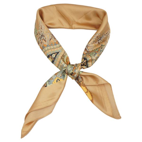 BORDERED PIECE PRINT SCARF