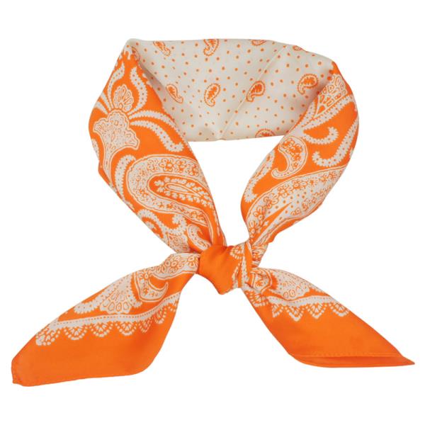 OVERSIZED LUX PAISLEY PRINT SATIN SCARF