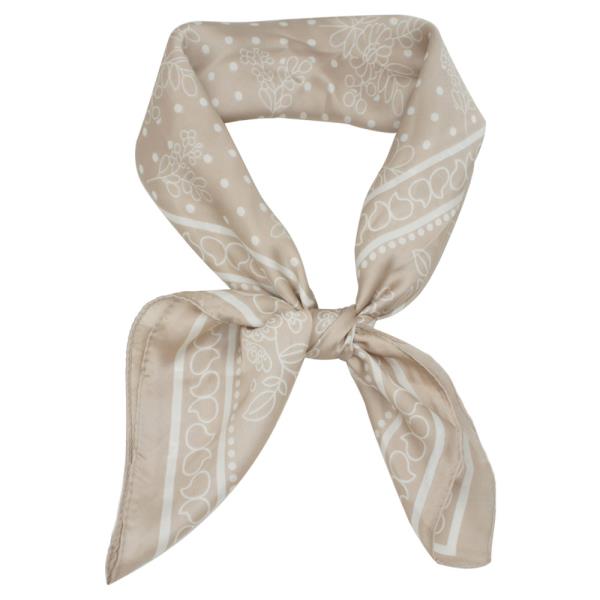 BORDERED SWEET FLORA BANDANA SCARF