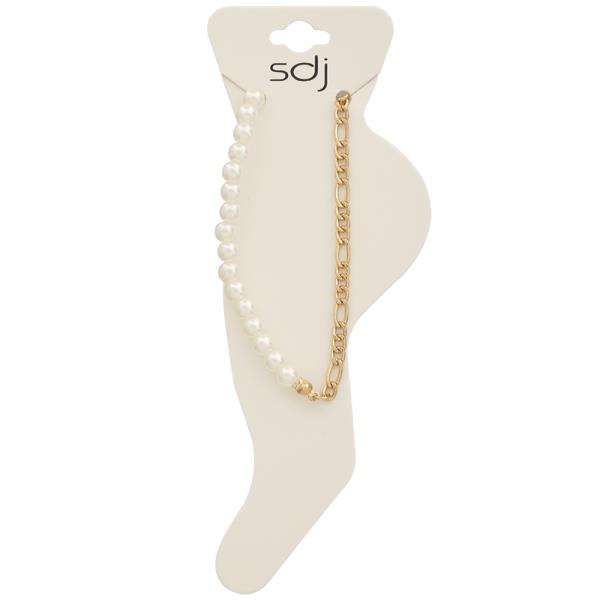 SDJ PEARL CHAIN LINK ANKLET