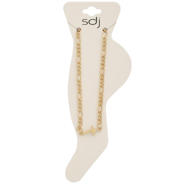 SDJ CROSS CHAIN LINK ANKLET