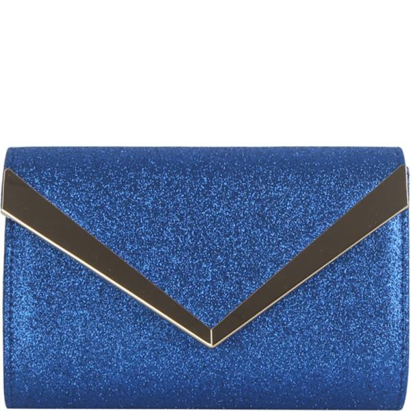 GLITTER ENVELOPE FLAP CLUTCH EVENING BAG