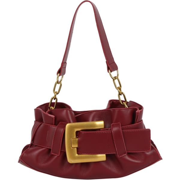 BELT BUCKLE SHOULDER BAG