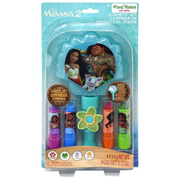 MOANA  LIGHT UP MIRROR W/ 4 LIP BALMS