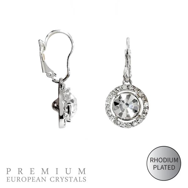 RONDELLE CRYSTAL EUROWIRE DANGLE EARRING