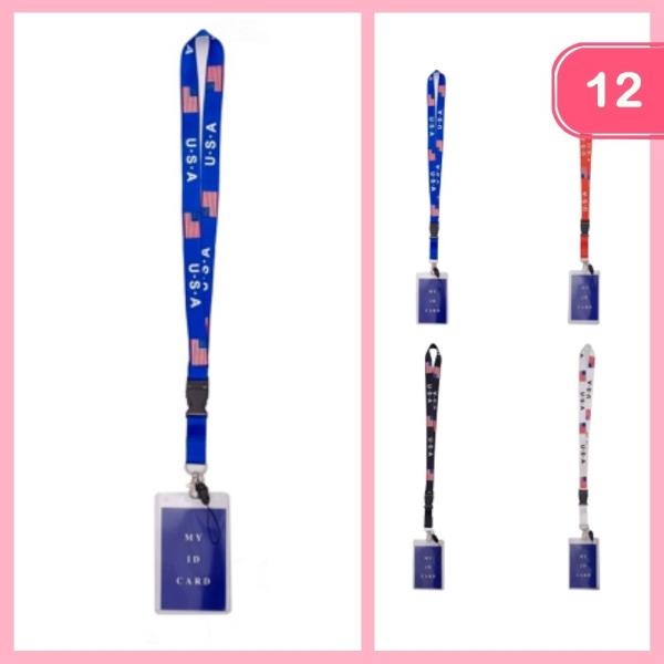 USA FLAG LANYARD (12 UNITS)