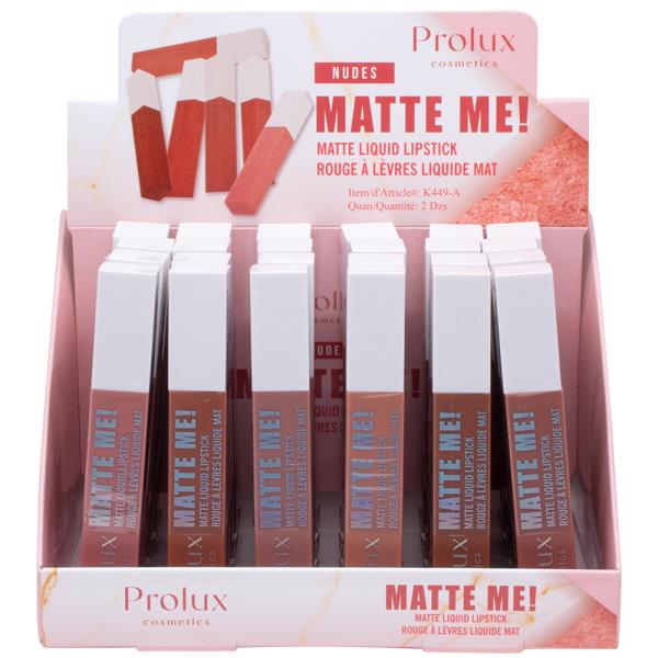 PROLUX MATTE ME LIQUID LIPSTICK (24 UNITS)