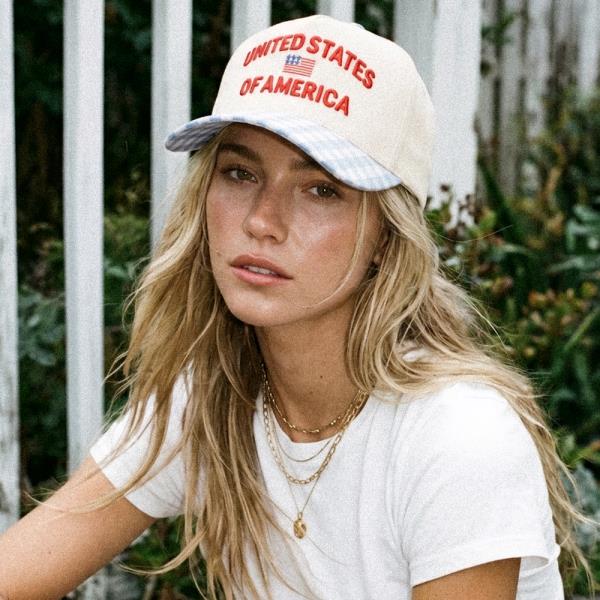 CC CHECKER UNITED STATES TRUCKER HAT