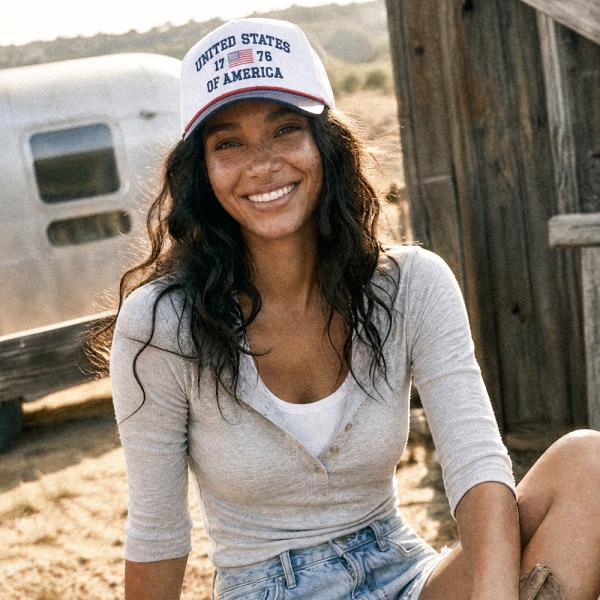 UNITED STATES OF AMERICA TRUCKER HAT