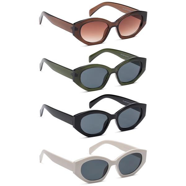 PLAIN OVAL ROUND SUNGLASSES 1DZ