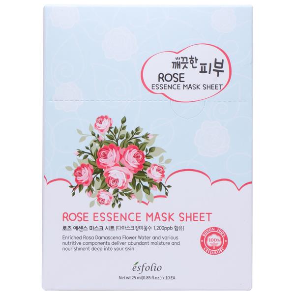 ROSE ESSENCE 10PC MASK SHEET