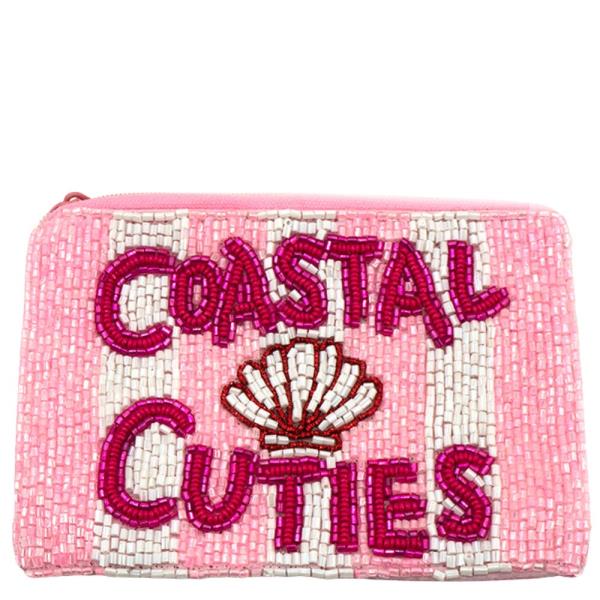SEED BEAD COASTAL CUTIES COIN BAG